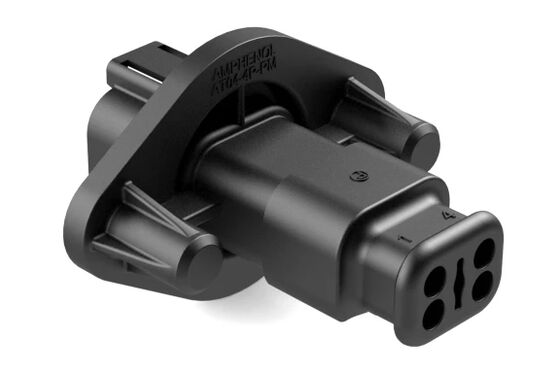 Genuine Original Amphenol AT04-4P-PM15 Automotive Male Receptacle Connector for vehicle wiring harness and PCB connection