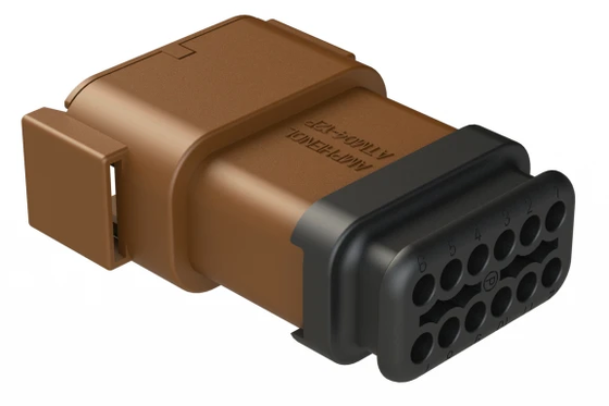 Amphenol ATM04-12PD-SR1BN Kabel Pria Reseptor persegi panjang Original Pabrik Dikemas Komponen Elektronik Dengan Penanggulangan Tekanan D-Key 12 Posisi Desain